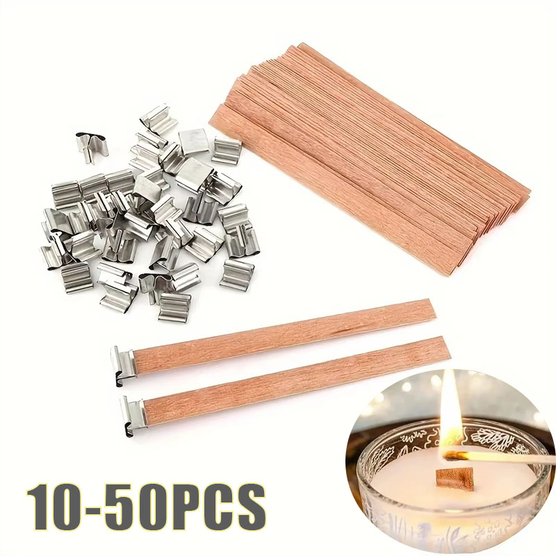 Wood Wick Crackle - 1-5 Sacchetti di Stoppini in Legno