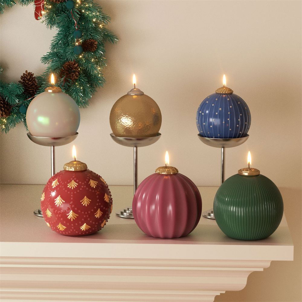 Candle Making Party - Nicole Christmas Bauble Candela Stampo in