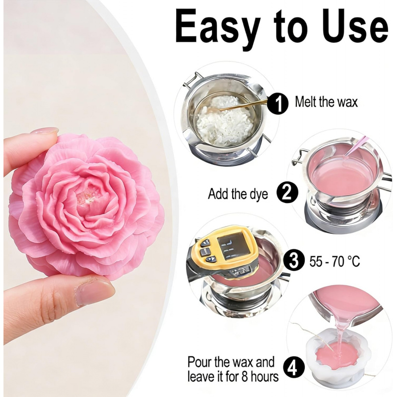 Set di 5 stampi per candele a  - Candle Making Party recensione e prezzo
