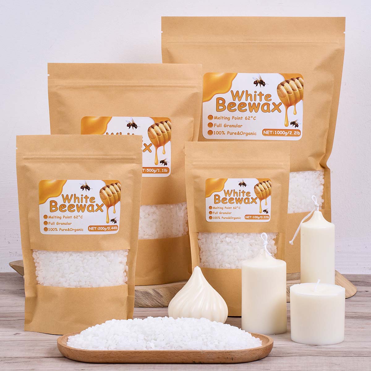 Cera d'api bianca Pura candela - Candle Making Material recensione e prezzo