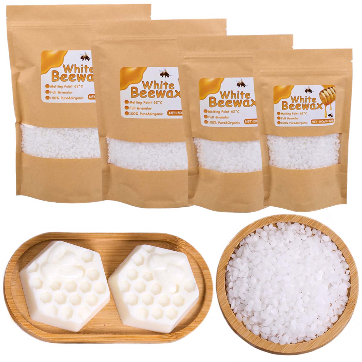 Cera d'api bianca Pura candela - Candle Making Material recensione e prezzo